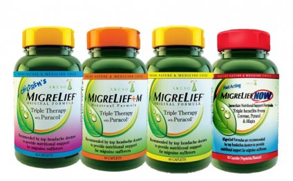 Bottles MigreLief 4 formulas