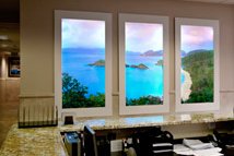 HealthPoint produces an attractive panoramic view to nature making use of a collection of three Luminous Virtual Microsoft windows