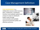 Definition of Case Management in Healthcare