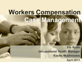 Workers Compensation Case Management